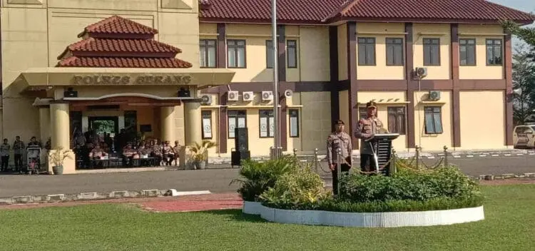 Polres Serang apel deklarasi Polisi RW. (ISTIMEWA)