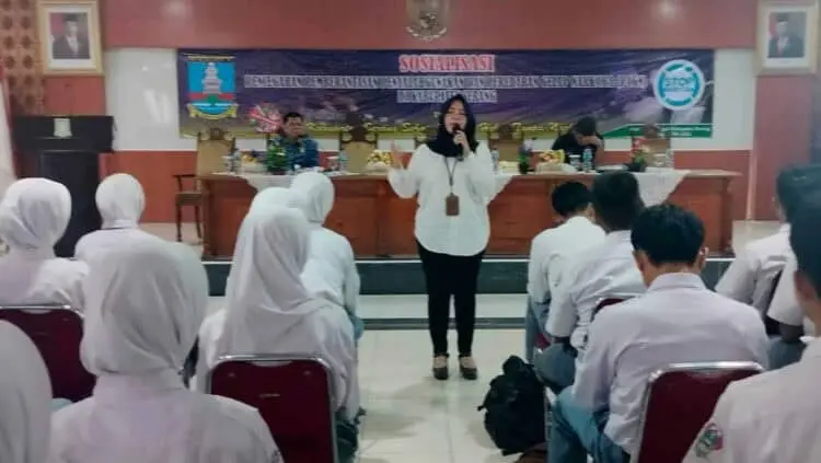 Tergolong Usia Rentan, Kesbangpol Kabupaten Serang Sosialisasikan Bahaya Narkoba ke Pelajar