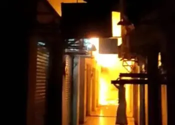 Pasar Munjul Kabupaten Pandeglang Kebakaran, Warga Sempat Panik