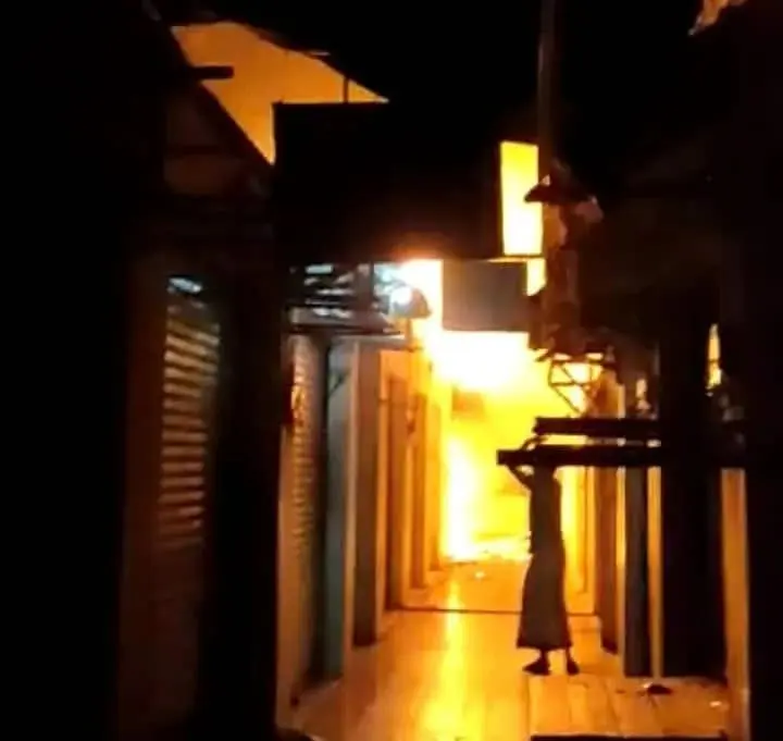 Pasar Munjul Kabupaten Pandeglang Kebakaran, Warga Sempat Panik