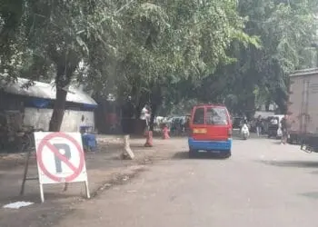 Titik Larangan Parkir di Jalan Sunan Kalijaga Rangkasbitung Kembali Diterapkan
