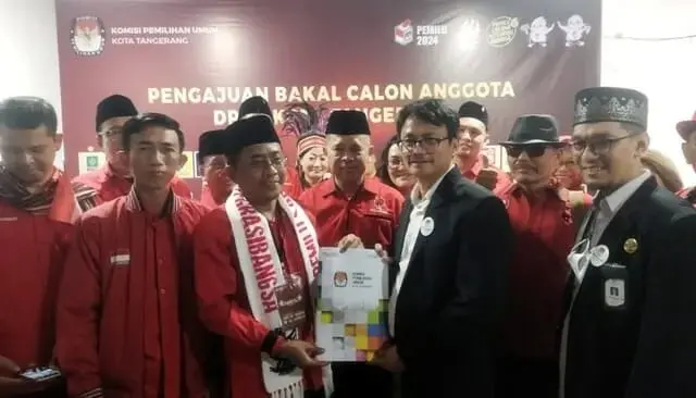PDI Perjuangan Kota Tangerang Daftarkan 50 Bacaleg, 8 Orang Diisi Petahana