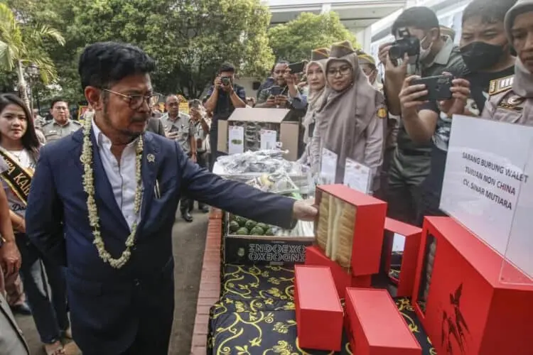 Dari Kawasan Bandara Soetta, Mentan Lepas Ekspor Produk Pertanian