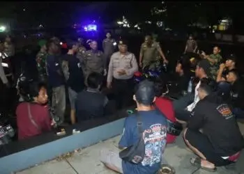 Cegah Kriminalitas, Petugas Gabungan di Lebak Sambangi Lokasi Tongkrongan