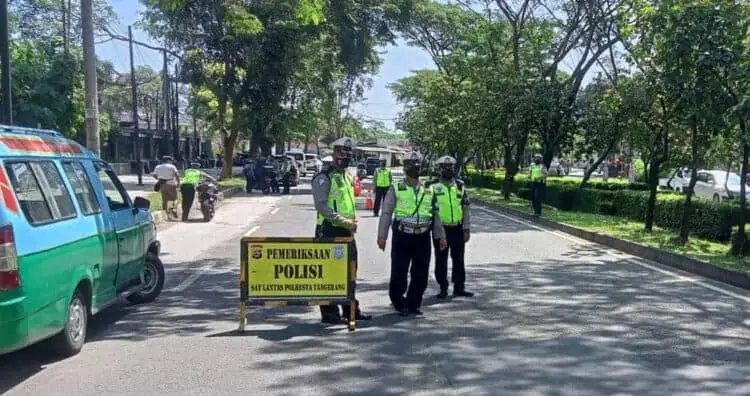 Polresta Tangerang Berlakukan Tilang Manual, Ini Dia Lokasinya