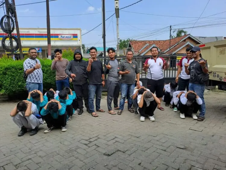 15 Pelajar Diamankan Polsek Tigaraksa, Diduga Terlibat Tawuran