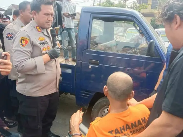 Polres Serang Bekuk Pelaku Pencurian Kendaraan Bak Terbuka