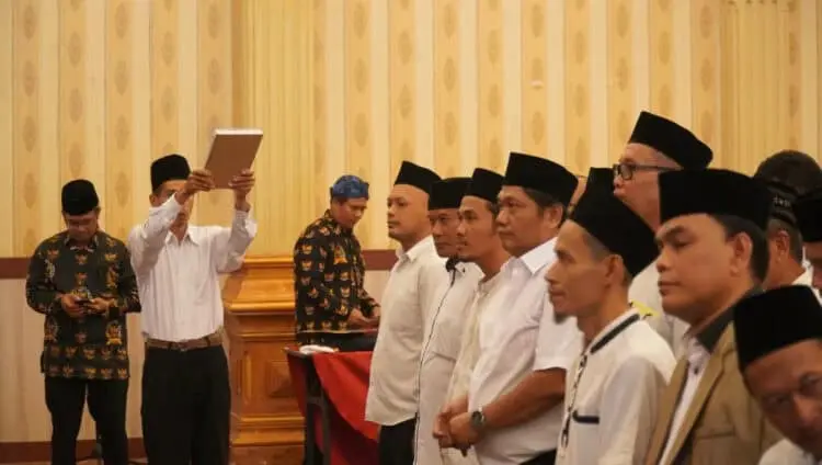 Pelantikan Persatuan anggota BPD Seluruh Indonesia. (ISTIMEWA)