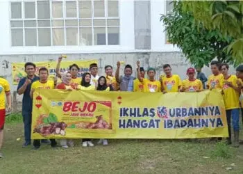 Ikhlas Qurbannya, Hangat Ibadahnya, Bejo Jahe Merah Gandeng DMI Perkuat Semangat Qurban di Masjid Raya KH.Hasyim Asy’ari
