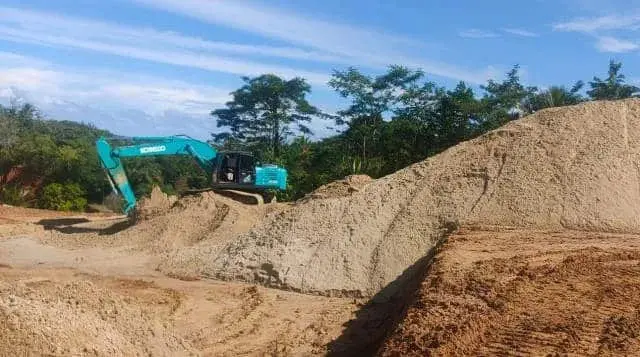 Perusahan Pasir di Lebak Disidak Unit Krimsus Polda Banten