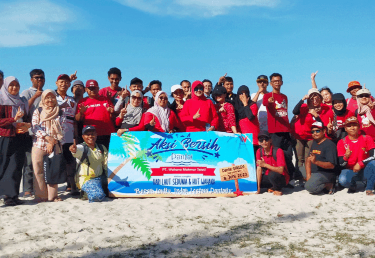 Aksi Bersih Pantai, Wahanians Kumpulkan 510 Kg Sampah Pulau Untung Jawa