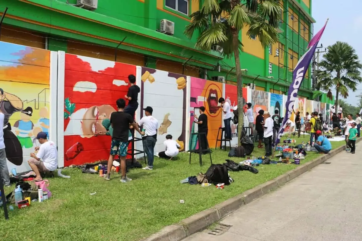 Polresta Tangerang Gelar Kompetisi Mural di Panongan Polresta Tangerang Gelar Kompetisi Mural di Panongan