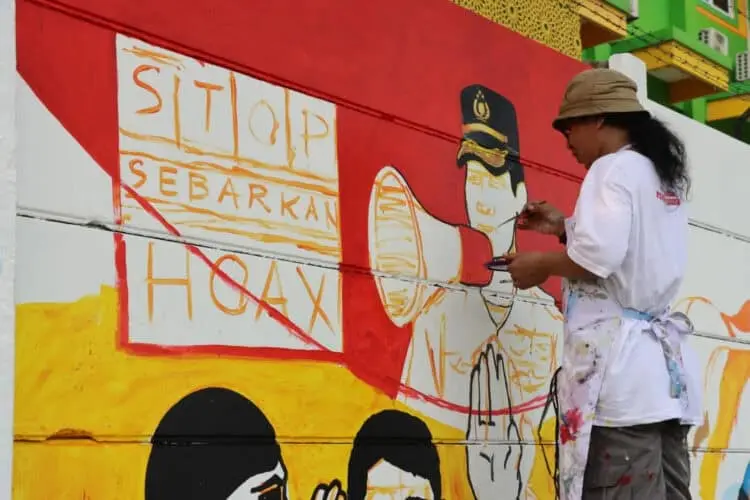 Polresta Tangerang Gelar Kompetisi Mural di Panongan