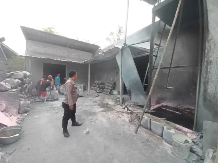 Blower di PT CBP Kawasan Industri Cikande Kabupaten Serang Meledak, 7 Rumah Rusak