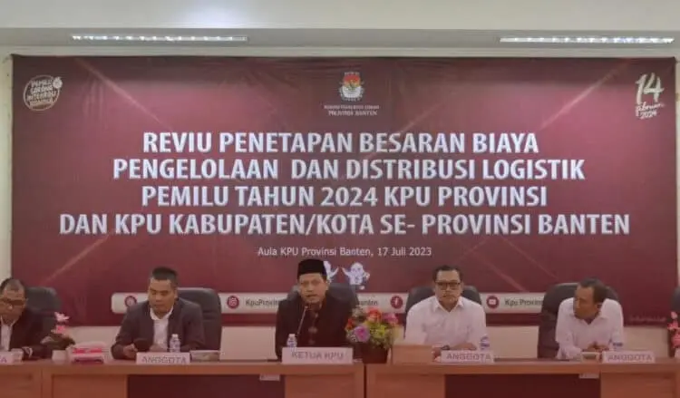 KPU Banten Gelar Reviu Penetapan Biaya Logistik Pemilu 2024