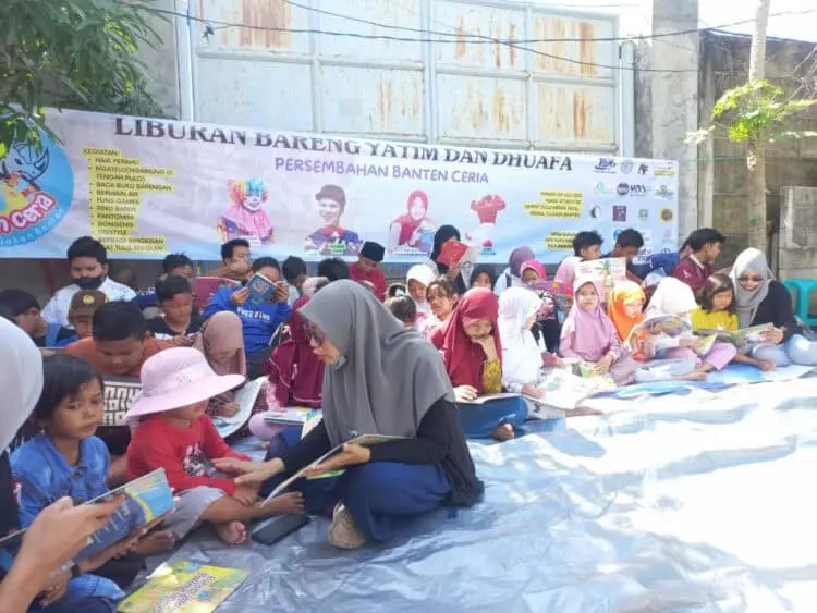 Gandeng Komunitas Banten Ceria, FBn Ajak Anak Yatim Liburan
