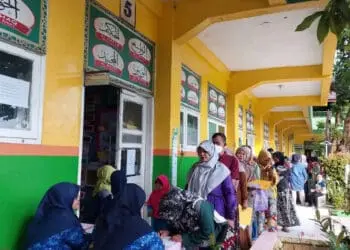 PPDB–Sejumlah sekolah di Kabupaten Serang, masih melakukan PPDB, karena masih belum memenuhi kuota, belum lama ini. (DOKUMEN/SATELITNEWS.COM)