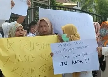 Honorer P1 Banten Gelar Aksi Tuntut Kejelasan Nasib