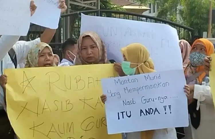 Honorer P1 Banten Gelar Aksi Tuntut Kejelasan Nasib