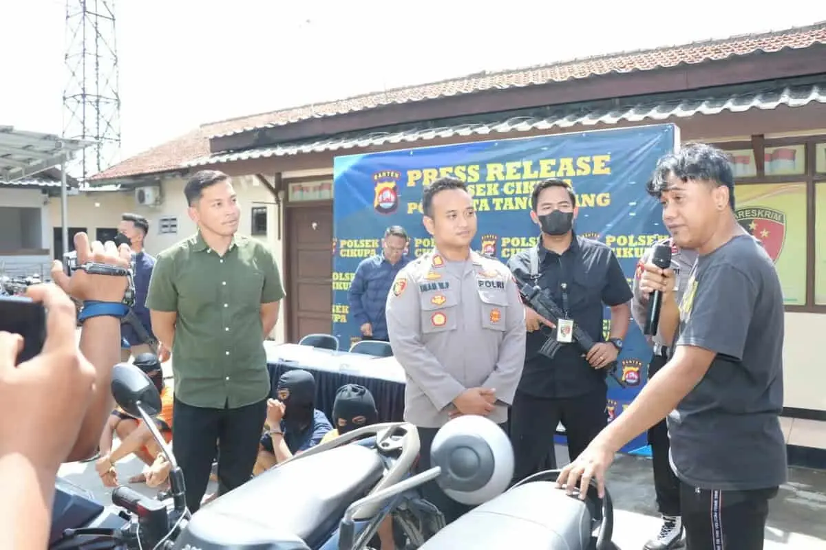 Curi 5 Motor, 4 Pelaku Diringkus Polsek Cikupa
