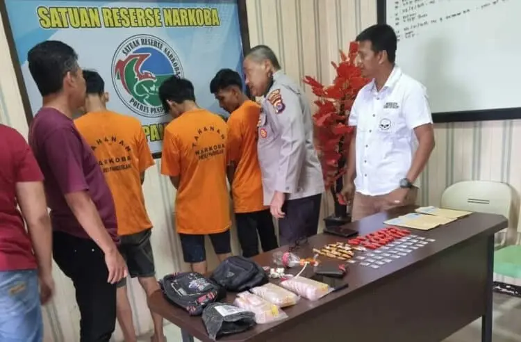 Tiga Pengedar Sabu Diamankan ke Mapolres Pandeglang, Polisi Masih Lakukan Pengembangan
