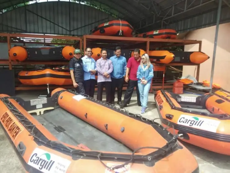 BPBD Provinsi Banten, mendapat bantuan CSR dari sebuah perusahaan. (ISTIMEWA)