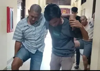 Pelaku curanmor dibekuk polisi dan digelandang ke sel Mapolres Pandeglang. (ISTIMEWA)