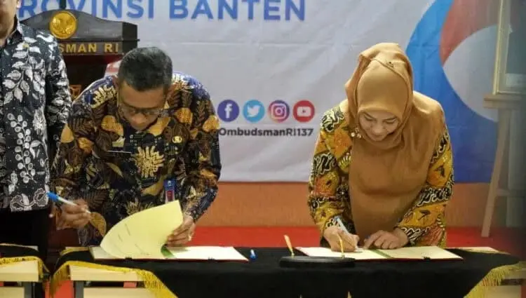 Awasi Penyelenggaraan Sistem Pemerintahan, Pemkab Pandeglang Jalin Kerjasama Dengan Ombudsman