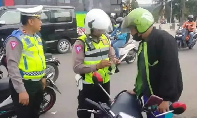 Ops Patuh Jaya 2023, Belasan Pelanggar Kena Tilang di Kota Tangerang