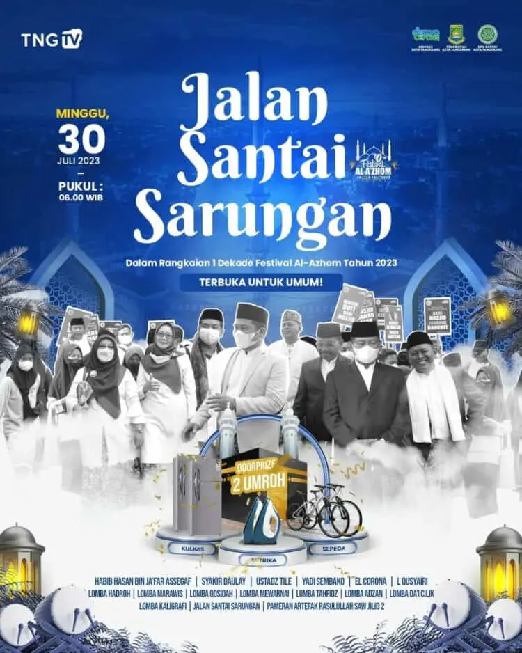 Dispora Kota Tangerang Kembali Gelar Jalan Sehat Sarungan