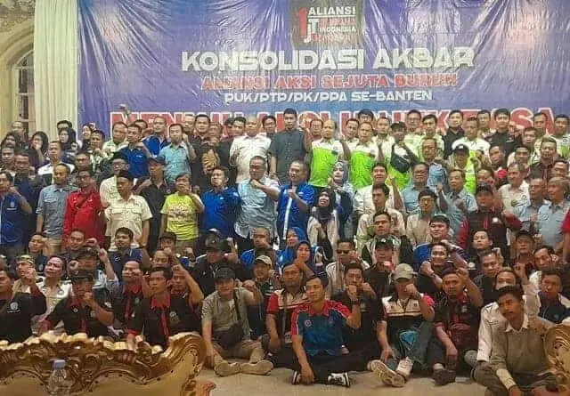KSPSI Gelar Konsolidasi Akbar di Jatiuwung Jelang Aksi Unjuk Rasa Terkait Penolakan Omnibuslaw