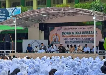 Ribuan Siswa dan Siswi SMK Pustek Serpong Ikuti Zikir dan Doa Bersama