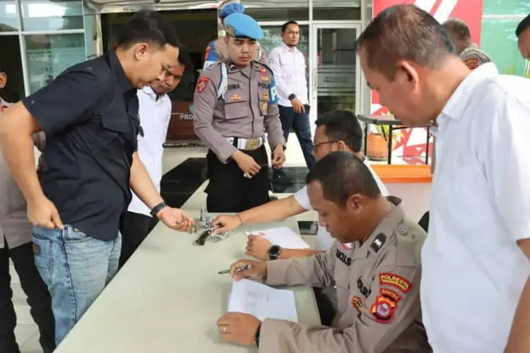 Propam Polresta Tangerang Periksa Izin 165 Senpi Anggota