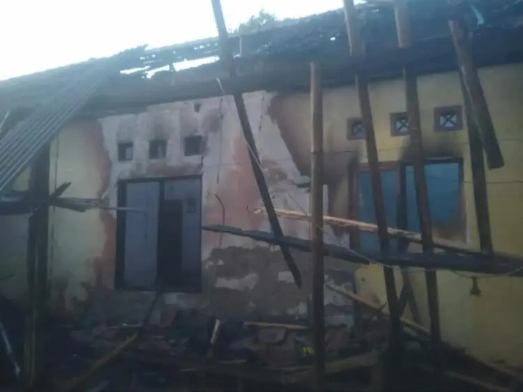 Hendak Ditinggal ke Pasar, Rumah Warga Kabupaten Serang Tiba - tiba Kebakaran