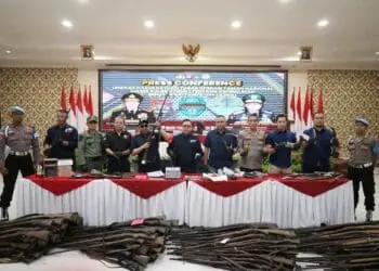 Polda Banten Ungkap Pelaku Kepemilikan Senjata Api Ilegal