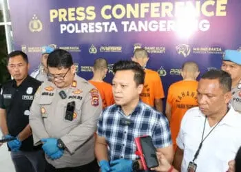 Polsek Tigaraksa Polresta Tangerang, ringkus komplotan pelaku Curanmor sekaligus narkoba. (ISTIMEWA)