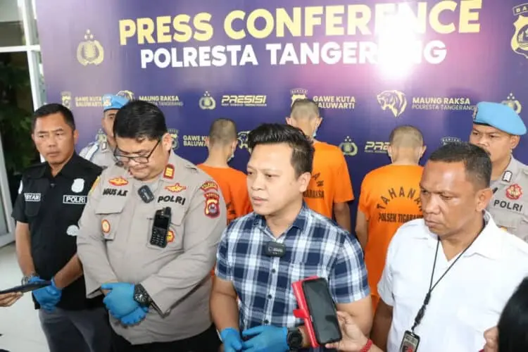 Polsek Tigaraksa Polresta Tangerang Ringkus Komplotan Pelaku Curanmor Sekaligus Pengedar Narkoba