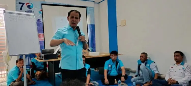 Mahfuz Sidik Sambangi Kantor DPD Gelora Kabupaten Tangerang, Beri Pembekalan ke BCAD