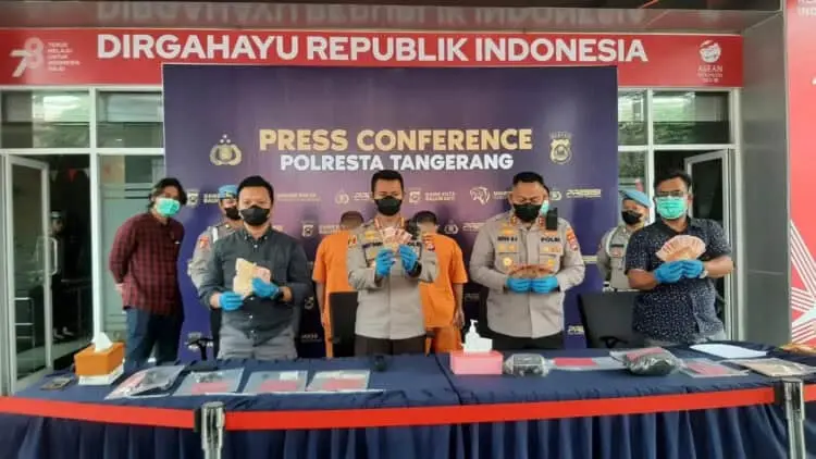 Polisi Ringkus Dua Pria Penyebar Upal di Kecamatan Kemiri