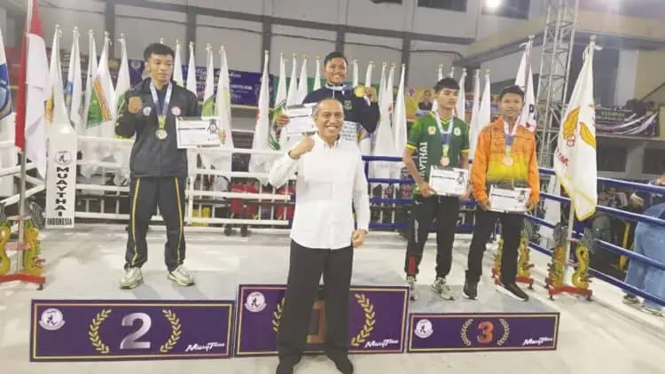 Pengprov Muaythai Banten Segel 10 Tiket PON XXI/2024