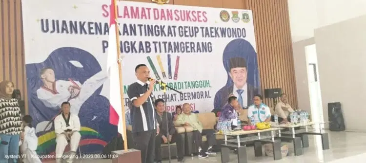 835 Anggota Taekwondo di Kabupaten Tangerang Ikuti Ujian Kenaikan Tingkat