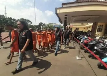 2 Minggu, 13 Pelaku Curanmor dan 20 Motor Diamankan Aparat Polres Lebak