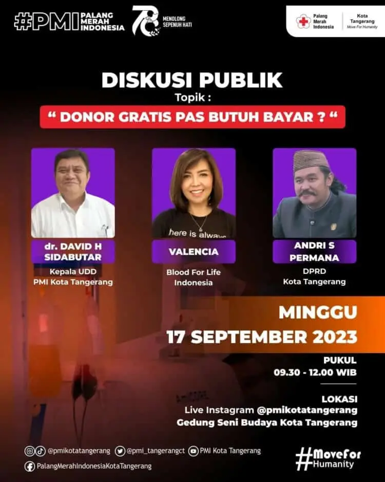 PMI Kota Tangerang Bakal Gelar Diskusi Publik Hingga Launching Program Penanganan Stunting