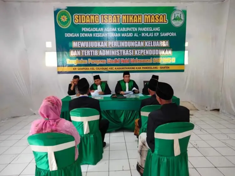 22 Pasangan Suami Istri di Pandeglang Ikuti Isbat Nikah