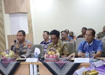 Jaga Kondusifitas Pilkades, Polres Metro Tangerang Kota Gelar Rapat Koordinasi di Desa Tanjung Burung