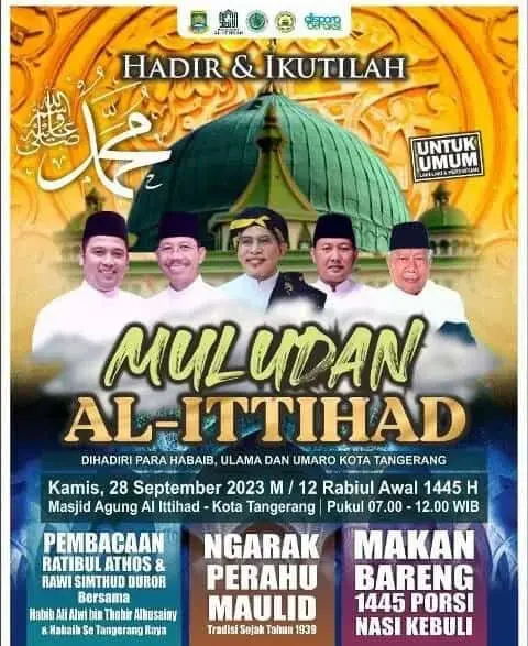 Peringati Maulid Nabi Muhammad SAW, Masjid Agung Al Ittihad Bakal Angkat Tradisi Masyarakat Kalipasir