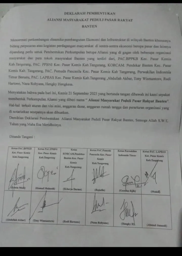 Polresta Tangerang Dalami Surat Permohonan Bantuan dan Deklarasi, Terkait Bentrok di Pasar Kuta Bumi Polresta Tangerang Dalami Surat Permohonan Bantuan dan Deklarasi, Terkait Bentrok di Pasar Kuta Bumi