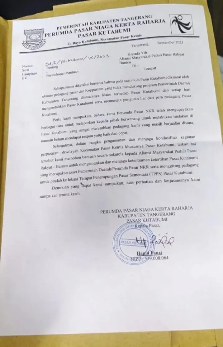 Polresta Tangerang Dalami Surat Permohonan Bantuan dan Deklarasi, Terkait Bentrok di Pasar Kuta Bumi