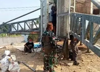 Area Blankspot, TNI Bangun Tower Combat BTS di Kasepuhan Cisitu Lebak