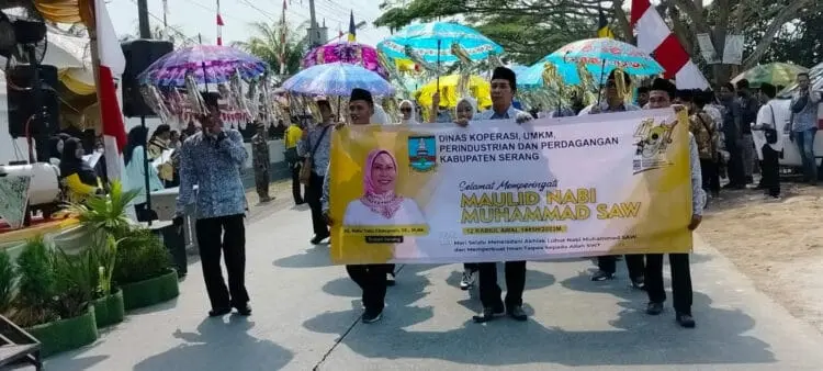 Pawai Maulid Nabi Muhammad SAW di Pemkab Serang Meriah